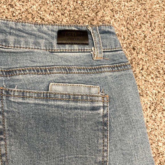 Black Label Skinny Patchwork Denim Designer Jeans, size 11 waist 31, EUC - Picture 6 of 7